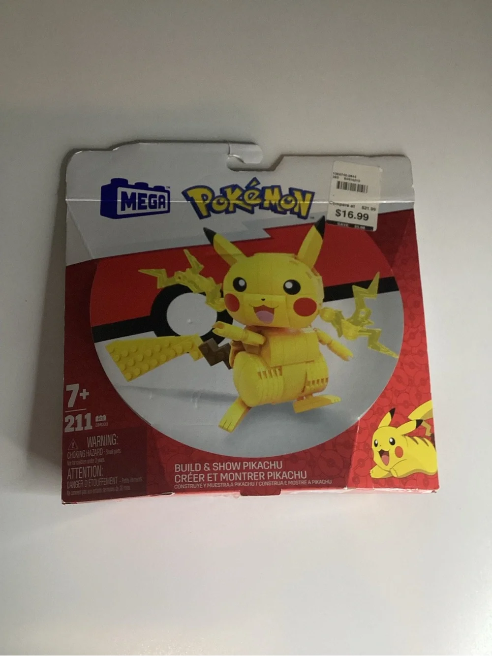 NWT Mega Pokémon Picachu Figure building& Show  Blocks 7+ Mattel Toy Set